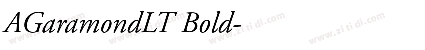 AGaramondLT Bold字体转换